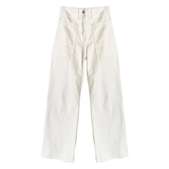 Buru high rise sailor jean in white - Picture 1 of 7